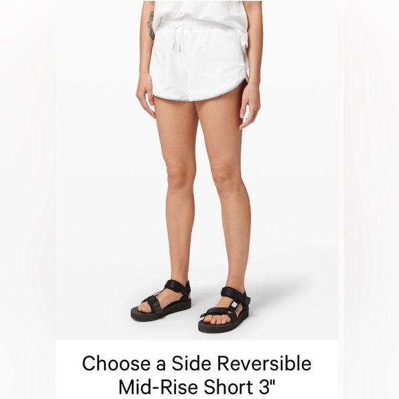 Lululemon Mid-Rise Reversible 3” Shorts - Picture 2 of 2